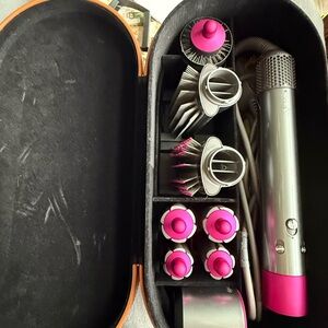 Dyson Hair Styling Kit with Pink and Silver